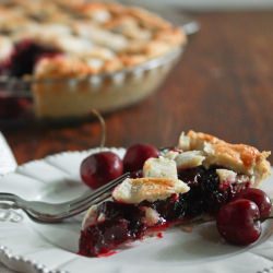 Lattice Topped Cherry Pie