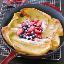 Tri-Berry Oven Pancakes