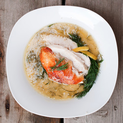 Roast Chicken with Lemon & Dill
