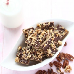 Chocolate Walnut Toffee Bars