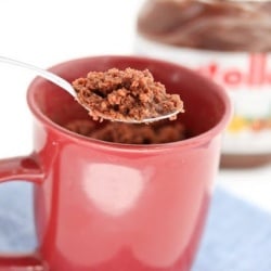 Nutella Fudgy Mug Cake
