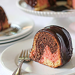 Neapolitan Bundt Cake