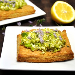 Fava, Feta, & Mint Tart with Lemon