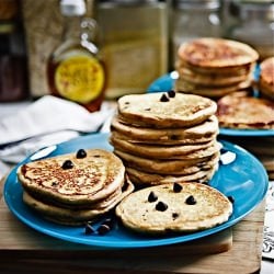 PB Chocolate Chip Pancakes