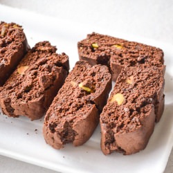 Chocolate Pistachio Biscotti