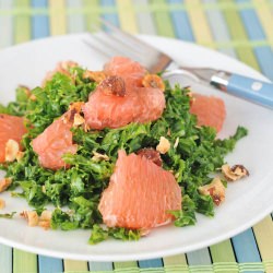 grapefruit kale chiffonade salad