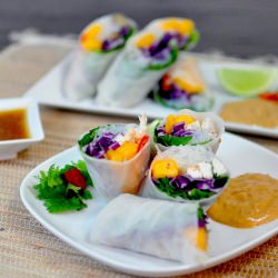 Pawpaw Rice Paper Rolls