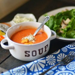 Creamy Tomato Soup w/ Blue Cheese
