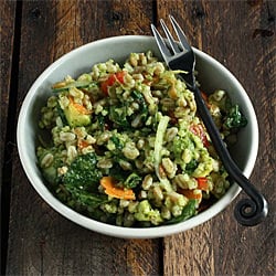 Baby Swiss Chard & Farro Salad