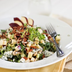 Collards, Blue Cheese & Apple Salad