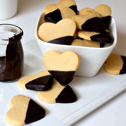 Shortbread and Chocolate Hearts
