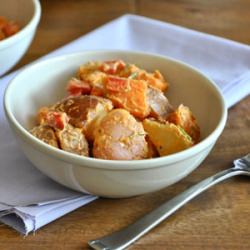 Red and Sweet Potato Salad