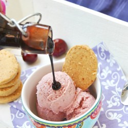 Roasted Cherry Ice Cream