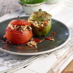 Stuffed Tomatoes and Peppers