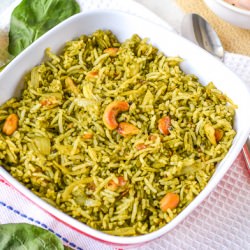 Quick Spinach Rice