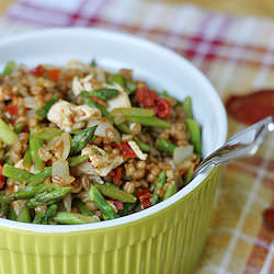 Chicken, Asparagus, Wheat Berry Salad
