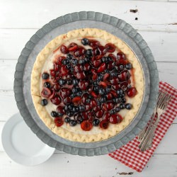 Cherry-Blueberry Cloud Pie