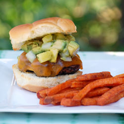 Jerk Burgers & Pineapple Lime Salsa