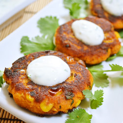 Sweet Potato Corn Cakes