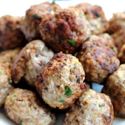Gouda Stuffed Meatballs
