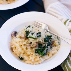 Mushroom and Spinach Risotto