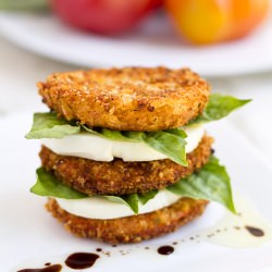 Crispy, Fried Heirloom Tomatoes