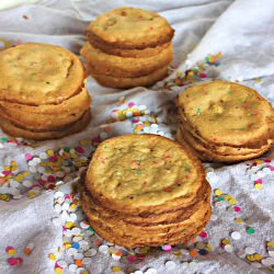 White Chocolate Cake Batter Cookies