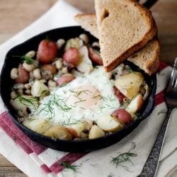 Black Eyed Pea and Potato Skillet