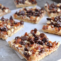 Salted Toffee-Chocolate Squares