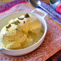 Rose-Saffron Ice Cream
