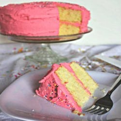 Birthday Cake w/ Cake Batter Icing