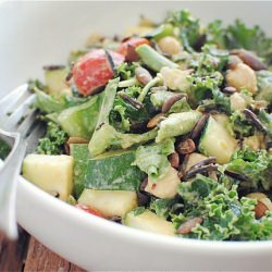 Kale, Veggie and Wild Rice Salad