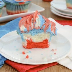 Red, White and Blue Cupcakes