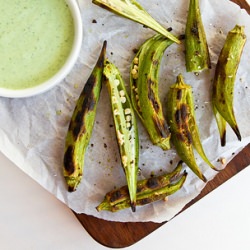 Grilled Okra