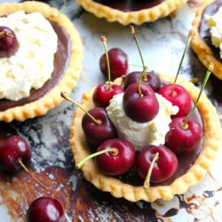 Chocolate and Cherry Tarts