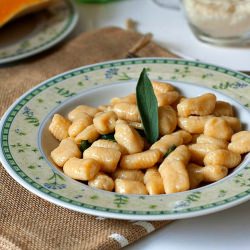 Pumpkin Gnocchi with Butter & Sage