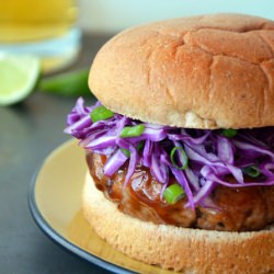 Asian Barbecue Pork Burgers & Slaw