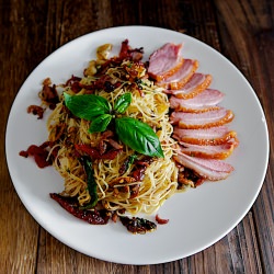 Smoked Duck Sun-dried Tomato Pasta