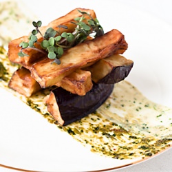Aubergine fries