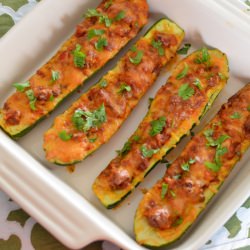 Baked Stuffed Courgette