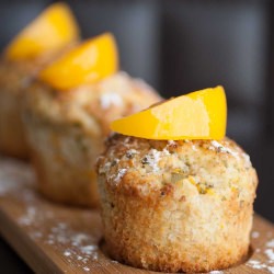 Peach and Ricotta Muffins