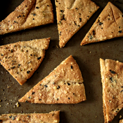 Garlic & Parmesan Pita Toasts