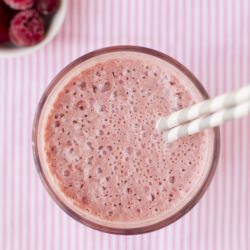 Raspberry Almond Milk Smoothie