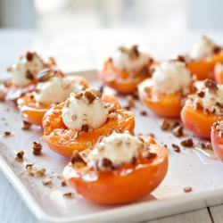 Goat Cheese Stuffed Apricots