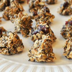 Pomegranate Oat Chia Protein Balls