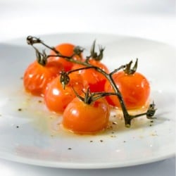Roasted Cherry Tomatoes on the Vine