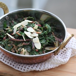 Beet Greens w/ Almonds
