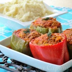 Lamb & Feta Stuffed Bell Peppers