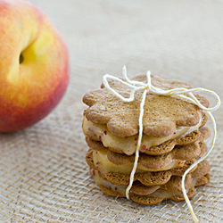 No-Churn Peach Sorbet
