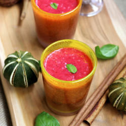 Raspberry Basil Smoothie & Ice Pops